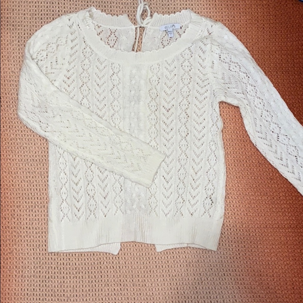 open back sweater